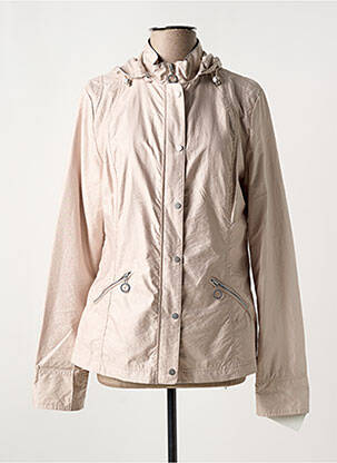 Coupe-vent poches a capuche beige EL INTERNATIONALE femme
