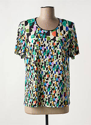 T-shirt stretch manches courtes noir GENUINE femme