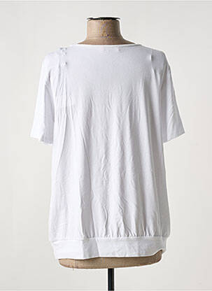 T-shirt stretch manches courtes blanc 7 SEASONS femme