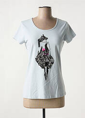 T-shirt bleu KY CREATION pour femme seconde vue