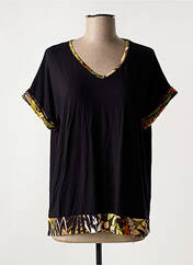 T-shirt noir QUATRE VINGT JOURS pour femme seconde vue