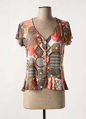 T-shirt orange GENUINE pour femme seconde vue