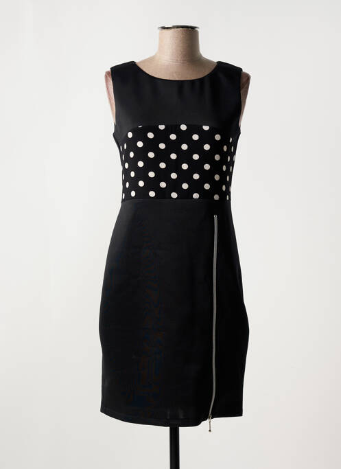 Robe courte sans manche sans manche noir QUATRE VINGT JOURS femme