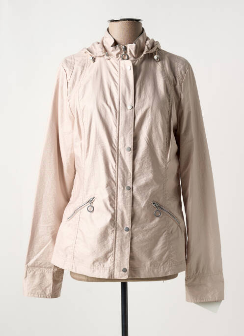 Coupe-vent manches longues a capuche beige EL INTERNATIONALE femme