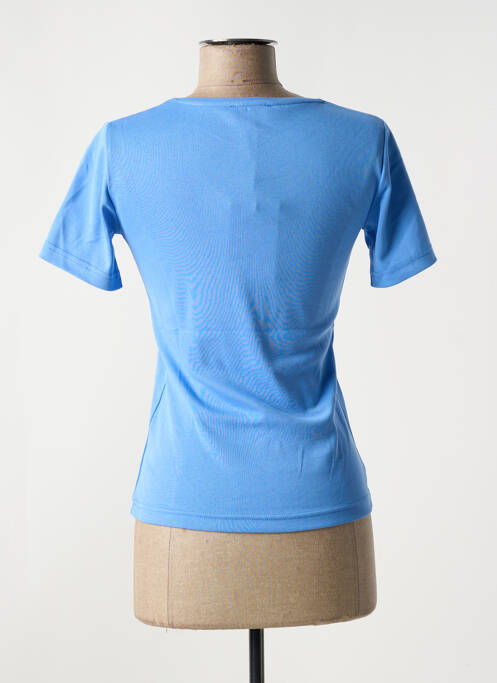 T-shirt sérigraphie avec strass manches courtes bleu ARMOR LUX femme