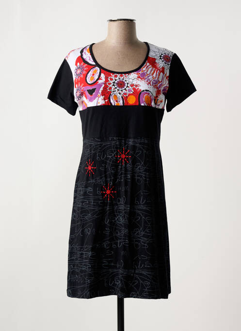 Robe courte noir QUATRE VINGT JOURS pour femme