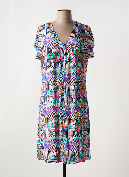 Robe mi-longue violet HAJO pour femme