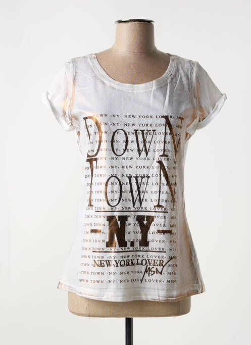 T-shirt beige MASSANA pour femme