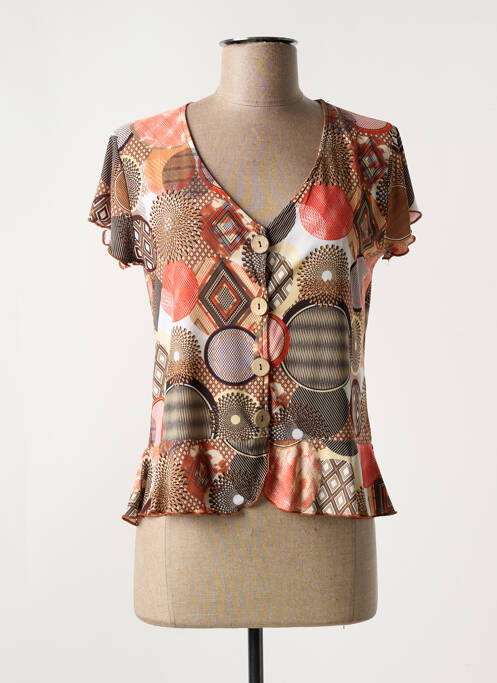 T-shirt orange GENUINE pour femme