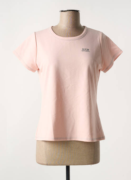 T-shirt rose NATURAL STB pour femme