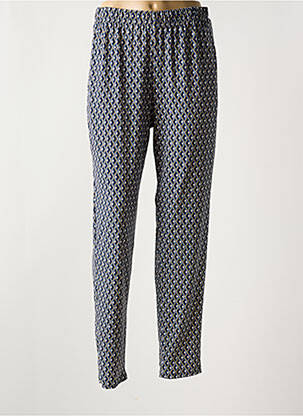 Pantalon slim taille élastique taille normale bleu GEVANA femme