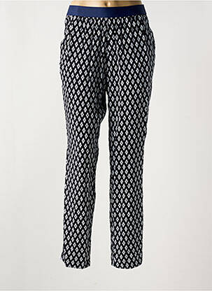 Pantalon slim taille élastique taille normale bleu CONCEPT K femme