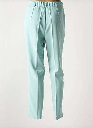 Pantalon slim tissage popeline taille normale bleu GEVANA femme