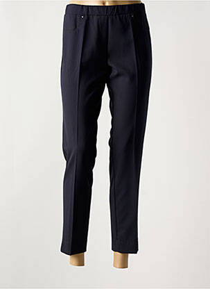 Pantalon 7/8 stretch taille normale noir QUATRE VINGT JOURS femme