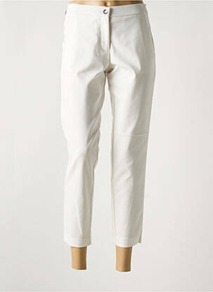 Pantalon 7/8 stretch taille normale blanc LCDN femme
