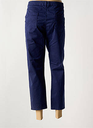 Pantalon 7/8 stretch taille normale bleu KANOPE femme