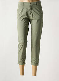 Pantalon 7/8 stretch taille normale vert LCDN femme