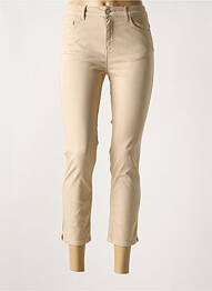 Pantalon 7/8 stretch taille normale beige CONCEPT K femme