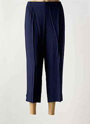 Pantalon 7/8 taille élastique taille normale bleu GEVANA femme