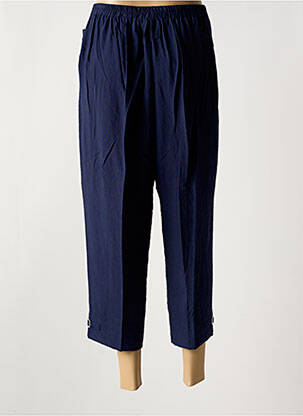 Pantalon 7/8 taille élastique taille normale bleu GEVANA femme