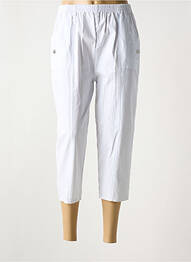 Pantacourt stretch taille normale blanc CHERRY B femme