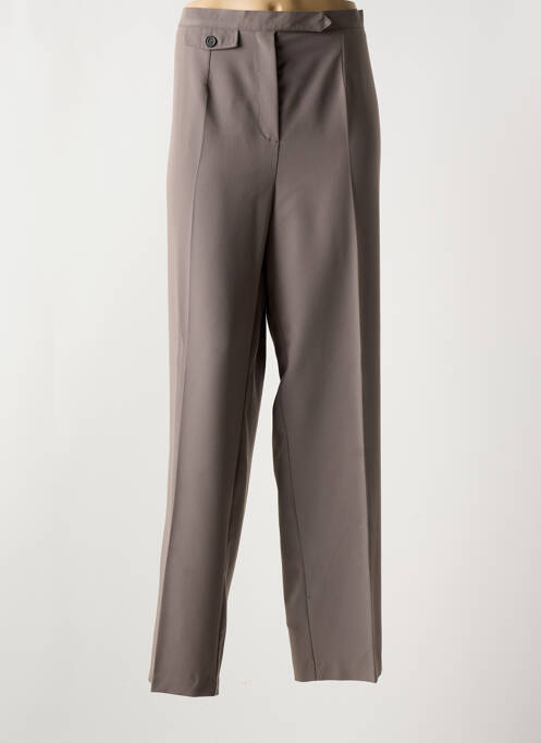 Pantalon slim tissage popeline taille normale gris 20/20 femme