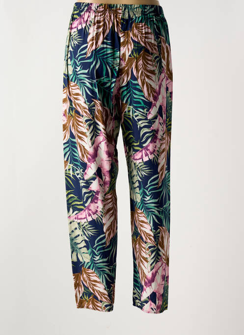 Pantalon large tissage popeline taille normale rose QUATRE VINGT JOURS femme