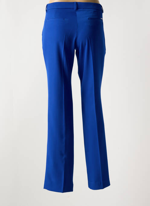 Pantalon droit stretch taille normale bleu LCDN femme