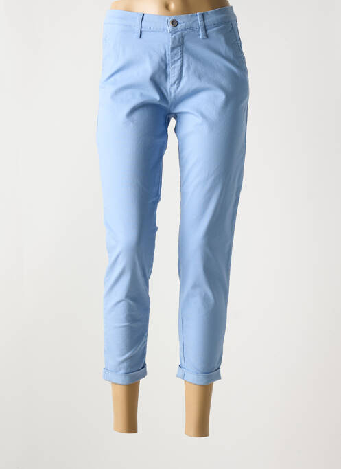 Pantalon 7/8 stretch taille normale bleu LCDN femme