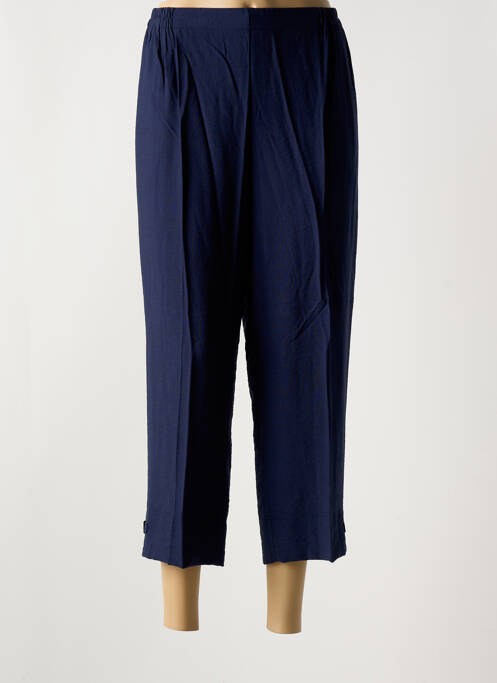 Pantalon 7/8 taille élastique taille normale bleu GEVANA femme