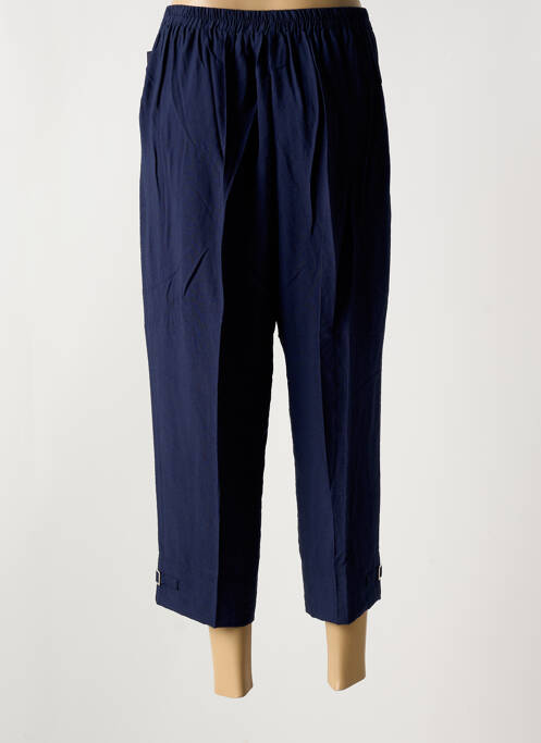 Pantalon 7/8 taille élastique taille normale bleu GEVANA femme