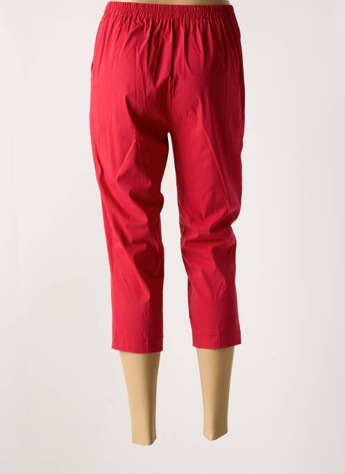 Pantacourt taille élastique taille normale rouge GEVANA femme