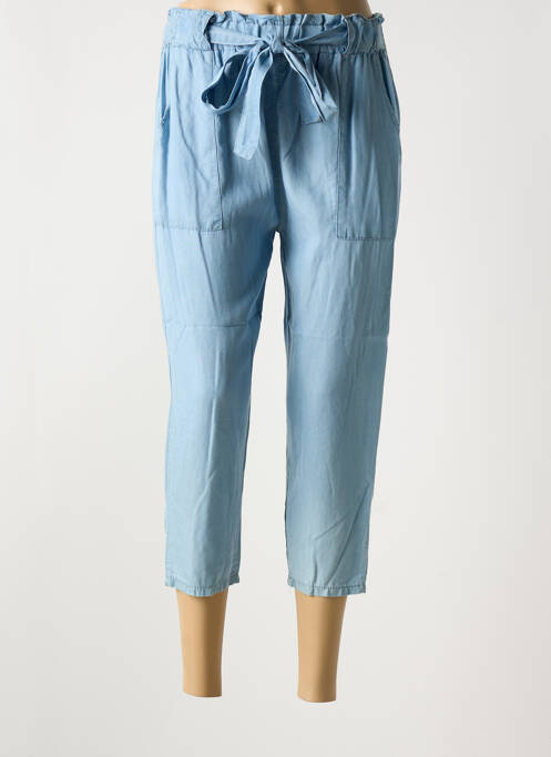 Pantalon 7/8 bleu clair QUATRE VINGT JOURS pour femme