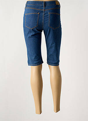 Bermuda slim taille normale bleu KANOPE femme