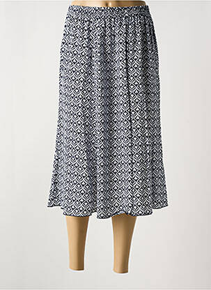 Jupe mi-longue taille normale noir QUATRE VINGT JOURS femme