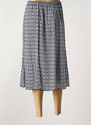 Jupe mi-longue taille normale noir QUATRE VINGT JOURS femme