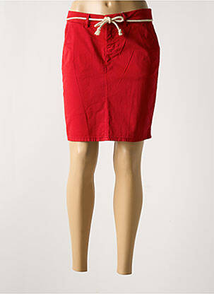Jupe courte poches rouge KANOPE femme