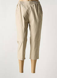 Pantacourt taille élastique taille normale beige TREFLE femme