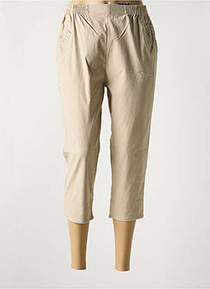 Pantacourt taille élastique taille normale beige TREFLE femme
