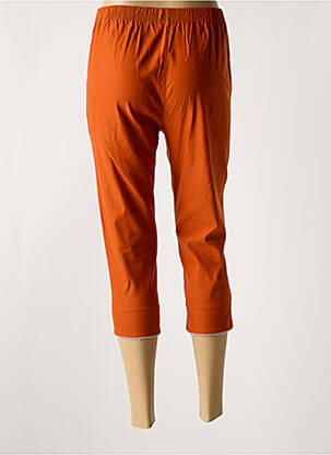 Pantacourt taille élastique taille normale orange TREFLE femme