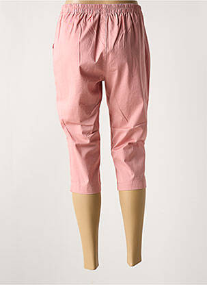 Pantacourt stretch taille normale rose PLURIELLES femme
