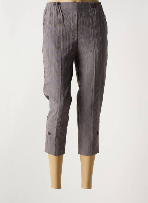 Pantacourt taille élastique taille normale gris GEVANA femme