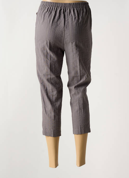 Pantacourt taille élastique taille normale gris GEVANA femme