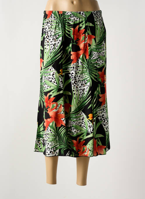 Jupe mi-longue noir QUATRE VINGT JOURS pour femme