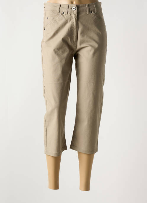 Pantacourt gris CLAUDE DE SAIVRE pour femme