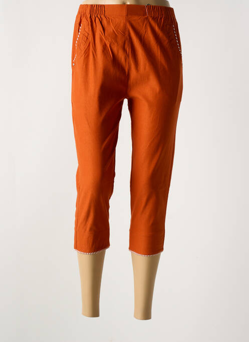 Pantacourt orange TREFLE pour femme