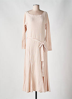 Robe longue manches longues manches longues rose RALPH LAUREN femme