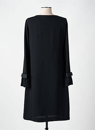 Robe mi-longue manches longues manches longues noir WEILL femme