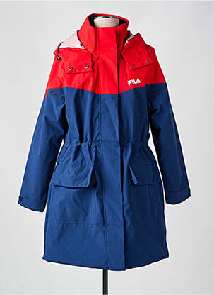 Parka manches longues a capuche bleu FILA femme