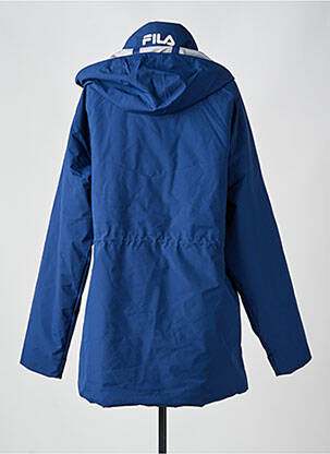 Parka finition intérieure doublure satiné a capuche bleu FILA homme